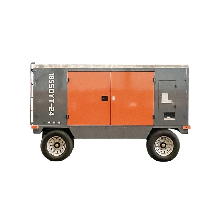 Electric Diesel Portable High Pressure 24 Bar Two Stage Screw Air Compressor