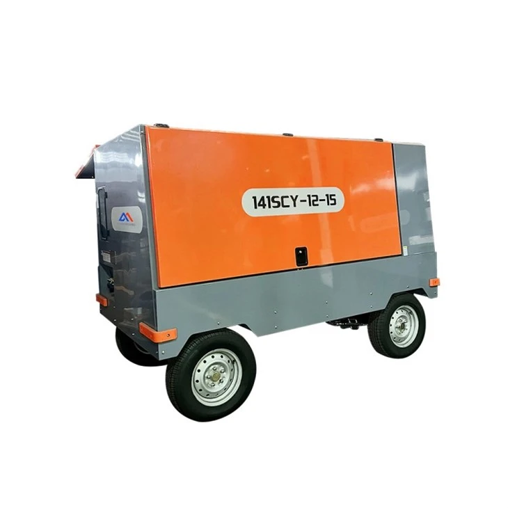Tragbarer Allrad-15-Bar-Diesel-Schraubenluftkompressor