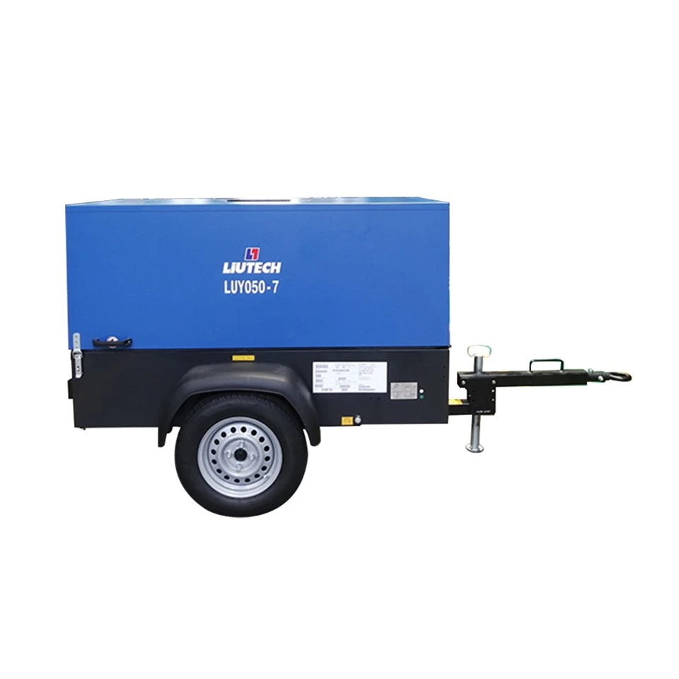 050-7 Liutech Air Compressor175 Psi Diesel 7 Bar Air Compressor Machine For Mining